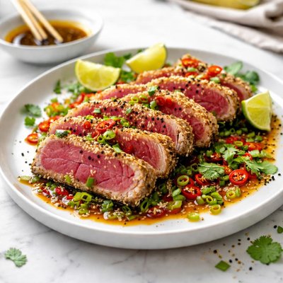 Image of Sesame Seared Tuna with Chilli and Soy Dressing