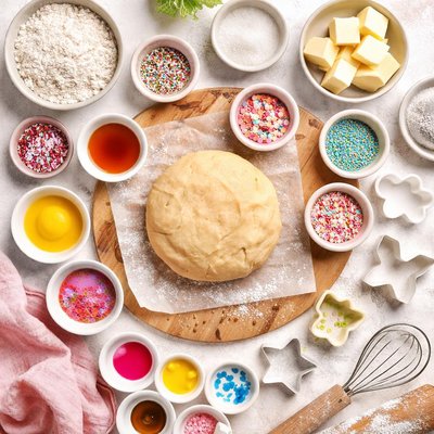 Image of Sheepy Cookies or Sugar Cookie Dough to Shape As You Wish