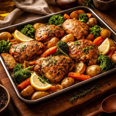 Image of Sheet Pan Chicken Dinner