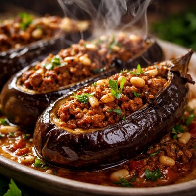 Image of Sheikh Al Mihshi Stuffed Eggplant Aubergine