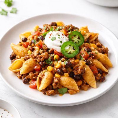 Image of Shells N Cheese Taco Casserole