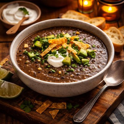 Image of Sherried Black Bean Bisque