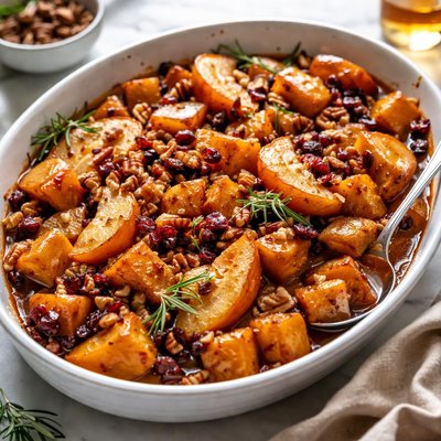 Image of Sherried Sweet Potatoes and Apples