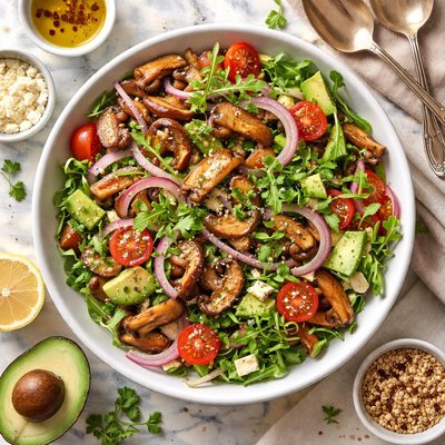 Image of Shiitake Mushroom and Onion Salad