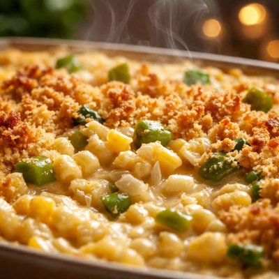 Image of Shoepeg Corn with Green Chile Casserole