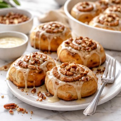 Image of Shortcut Homemade Cinnamon Pecan Rolls