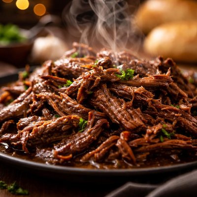 Image of Shredded Beef for French Dips Crock Pot