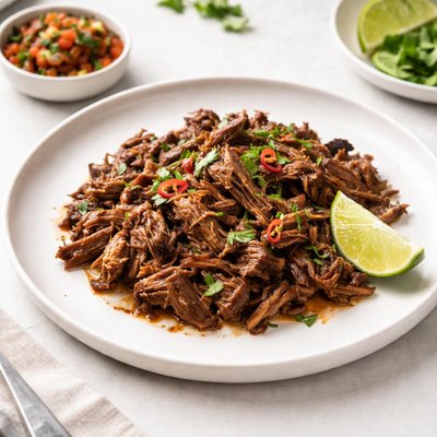Image of Shredded Beef for Tacos or Burritos