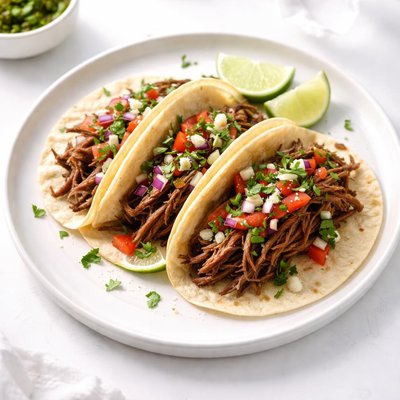 Image of Shredded Beef Soft Tacos Crock Pot