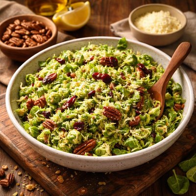 Image of Shredded Brussels Sprouts Pecans Salad