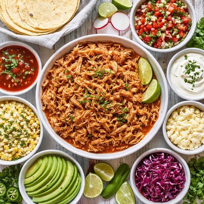 Image of Shredded Chicken for Enchiladas Tostadas Tacos