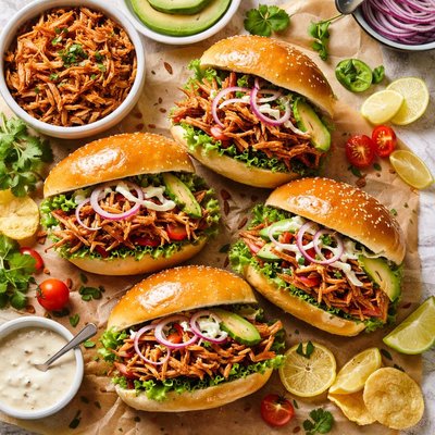 Image of Shredded Chicken Sandwiches