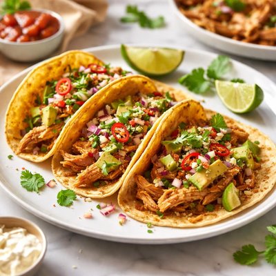 Image of Whole30 Shredded Chicken Tacos
