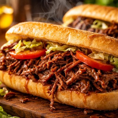 Image of Shredded Roast Beef Poboys