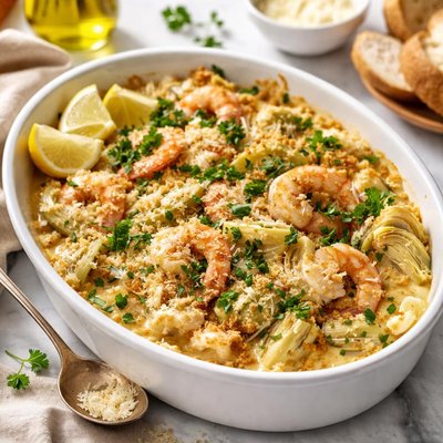 Image of Shrimp and Artichoke Casserole