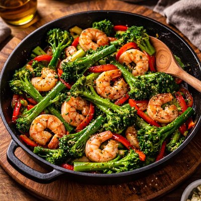 Image of Shrimp and Broccolini Stir Fry