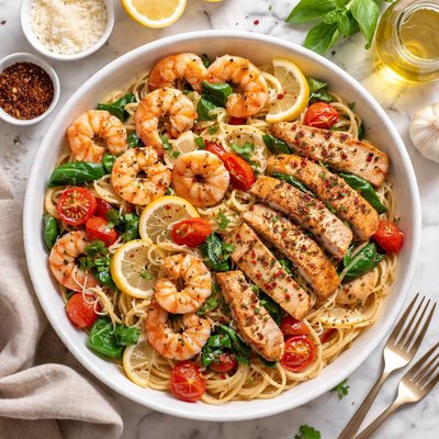 Image of Shrimp and Chicken Pasta