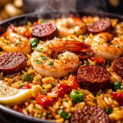 Image of Shrimp and Chorizo Paella