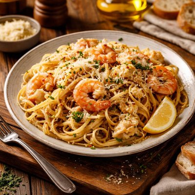 Image of Shrimp and Crab Linguini