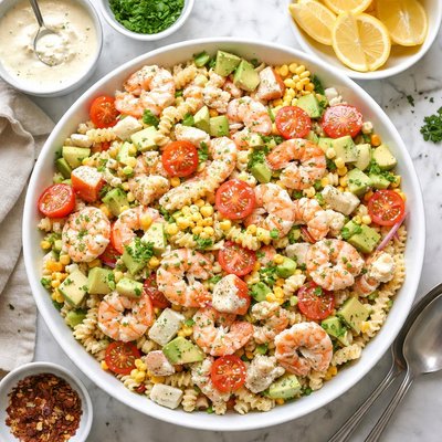Image of Shrimp and Crab Pasta Salad