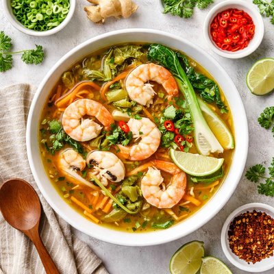 Image of Shrimp and Ginger Soup