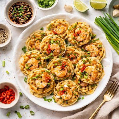 Image of Shrimp and Green Onion Mini Pancakes