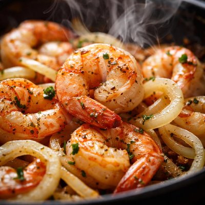 Image of Shrimp and Onions