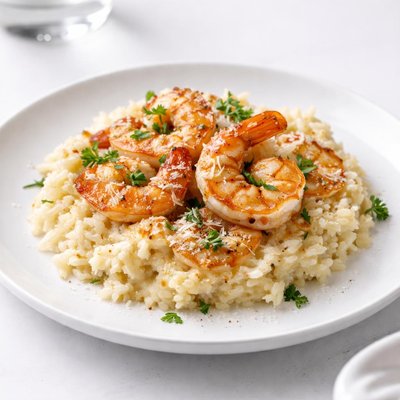 Image of Shrimp and Rice Au Gratin