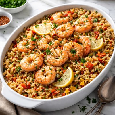 Image of Shrimp and Rice Casserole