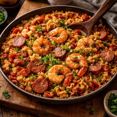 Image of Shrimp and Sausage Jambalaya