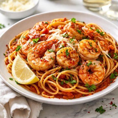 Image of Shrimp and Scallop Arrabbiata