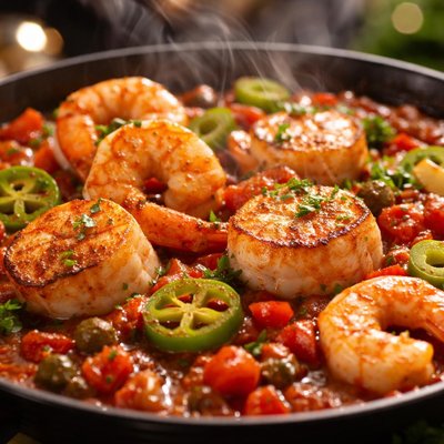 Image of Shrimp and Scallops Veracruz Ww