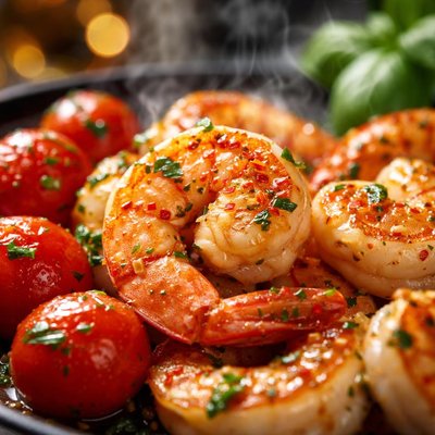 Image of Shrimp and Tomatoes