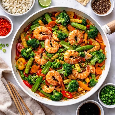 Image of Shrimp and Vegetable Stir Fry