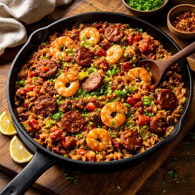 Image of Shrimp Andouille Sausage Jambalaya