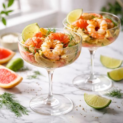 Image of Shrimp Artichoke and Grapefruit Cocktail