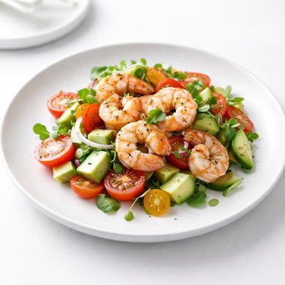 Image of Shrimp Avocado and Tomato Salad
