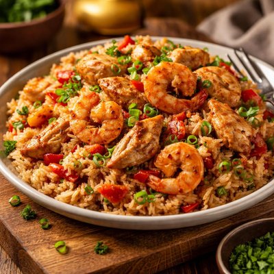 Image of Shrimp Chicken with Rice