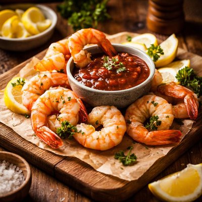 Image of Shrimp Cocktail with Sauce