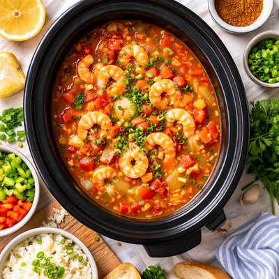 Image of Shrimp Creole Soup for Crock Pot