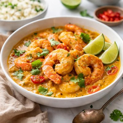 Image of Curry de gambas veganas