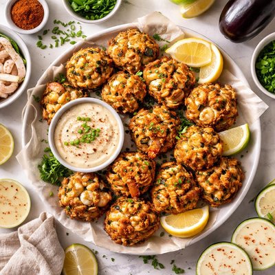 Image of Shrimp Eggplant Beignets with Remoulade Sauce