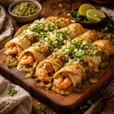 Image of Shrimp Enchiladas Verde