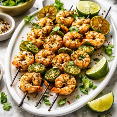 Image of Shrimp Kebabs with Jalapeno Lime Marinade