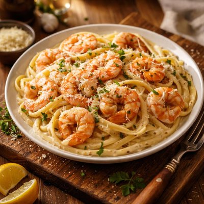 Image of Shrimp Linguine Alfredo
