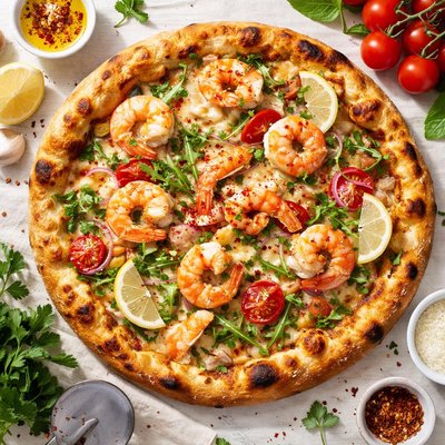 Image of Shrimp or Lobster Gourmet Pizza