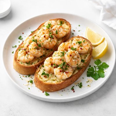 Image of Shrimp Scampi Garlic Bread