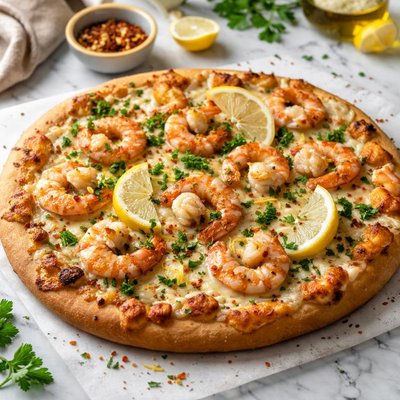 Image of Shrimp Scampi Pizza