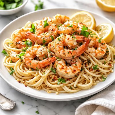 Image of Shrimp Scampi W Spaghetti