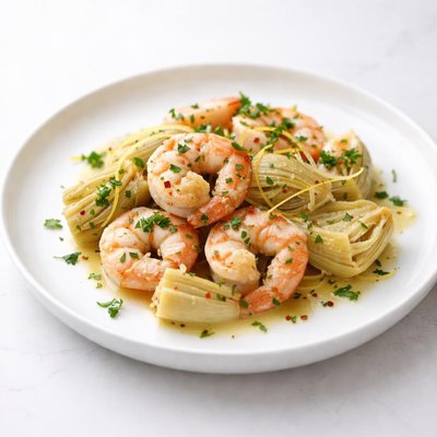 Image of Shrimp Scampi with Artichokes